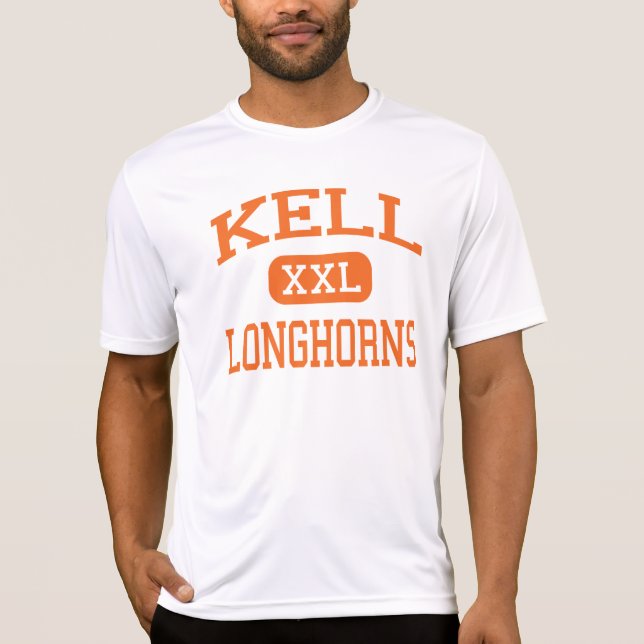 Kell - Longhorns - High School - Marietta Georgia T-Shirt (Front)