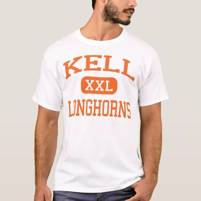 Kell - Longhorns - High School - Marietta Georgia T-Shirt (Front)