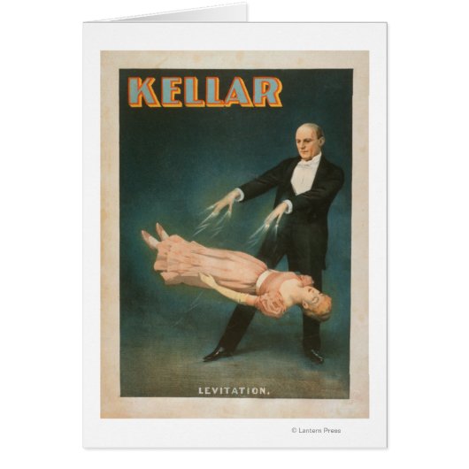 Kellar Levitation Magic Poster #1 Cards (Front)