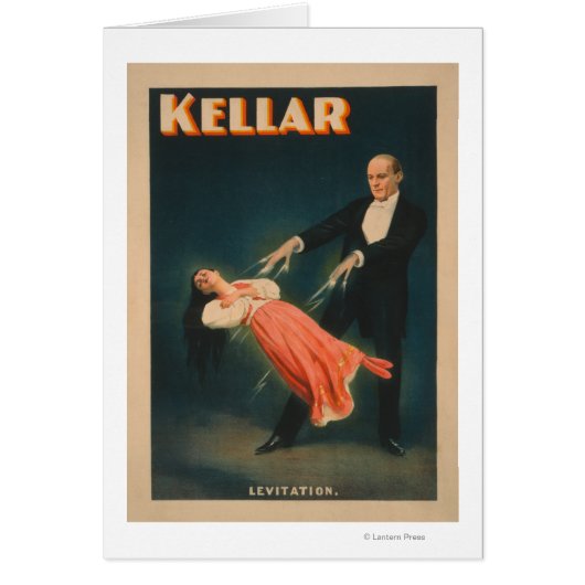 Kellar Levitation Magic Poster #2 Cards (Front)