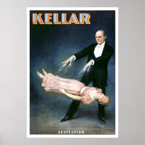 Kellar Levitation Vintage Theater Poster