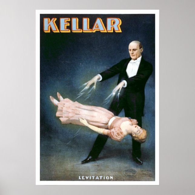 "Kellar Levitation" Vintage Theater Poster (Front)