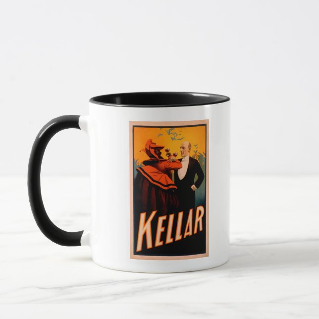 Kellar Magician Drinking Wine with the Devil Mug (Left)