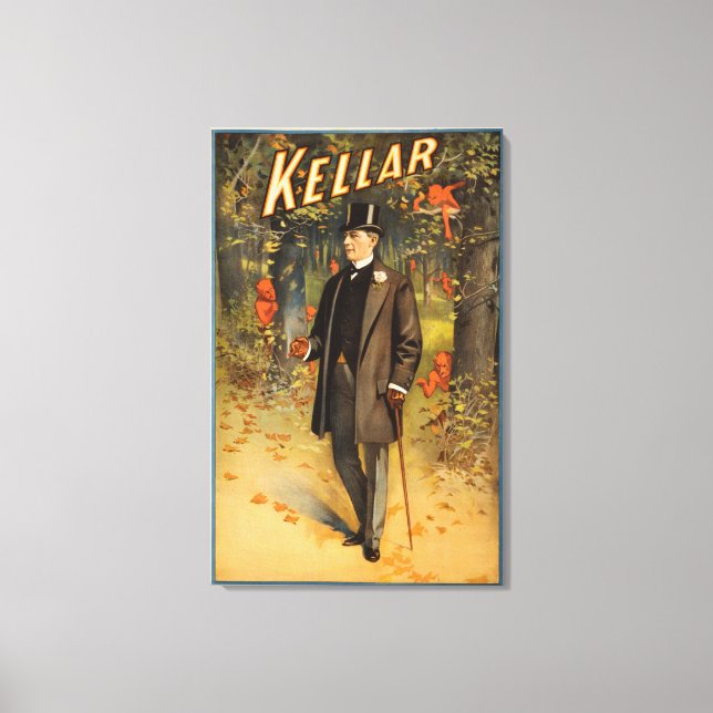 Kellar Portrait with Devils Promotional Poster Canvas Print (Front)