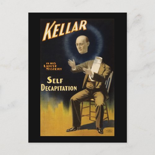 Kellar self_catching postcard