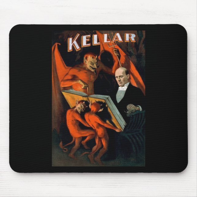 Kellar The Magician Vintage Magic Mouse Pad (Front)