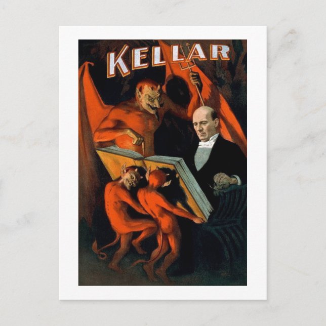 Kellar The Magician Vintage Magic Postcard (Front)