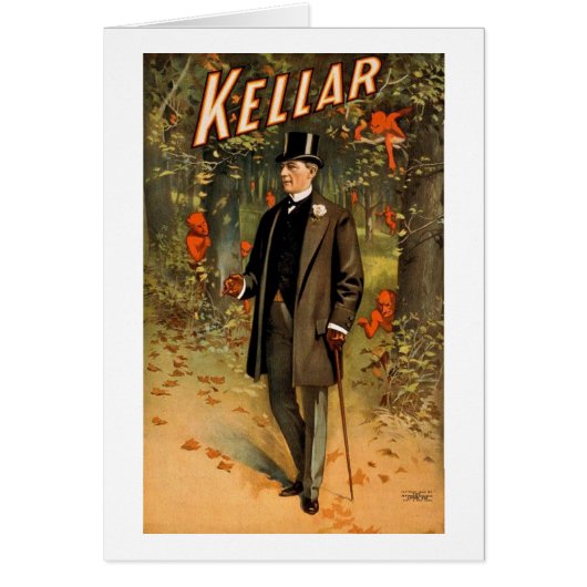 Kellar the Magician with Devils - Vintage Ad Cards (Front)