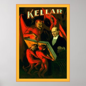 Kellar ~ Vintage Magician Poster by VintageFactory at Zazzle