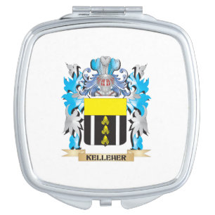 Kelleher Coat of Arms - Family Crest Makeup Mirror