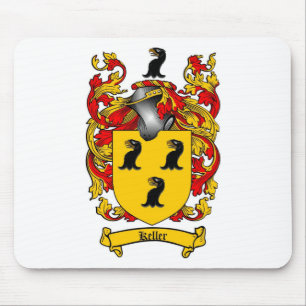 KELLER FAMILY CREST - KELLER COAT OF ARMS MOUSE PAD