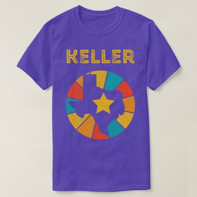 Keller Texas Vintage Distressed Souvenir 1 T-Shirt (Design Front)