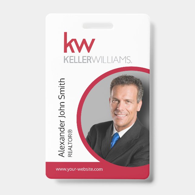 Keller Williams ID Card Badge (Front)