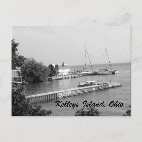 Kelleys Island Boats postcard