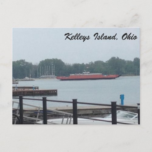 Kelleys Island Ferry photo postcard
