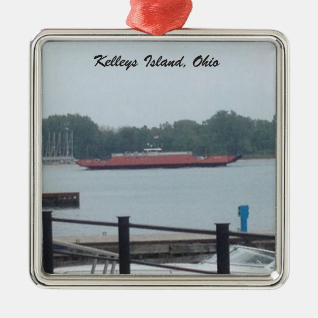 Kelleys Island, Ohio Ferry Photo Ornament (Front)
