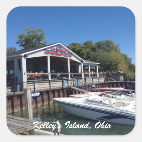 Kelleys Island Ohio Marina Photo Sticker