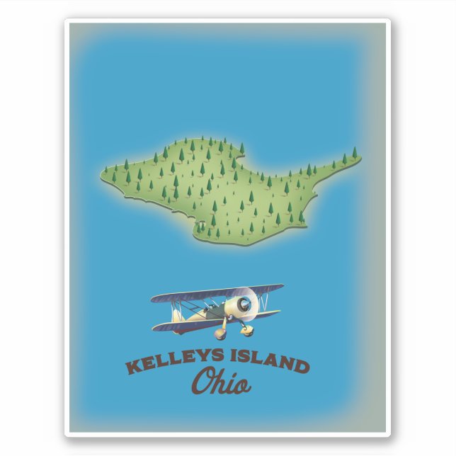 Kelleys Island Ohio Sticker (Front)