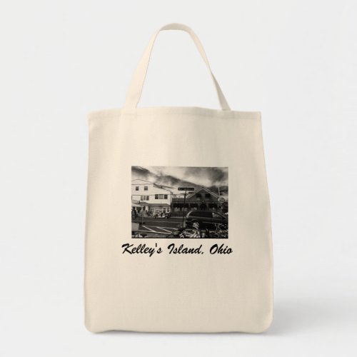 Kelleys Island Ohio Street Photo Grocery Tote