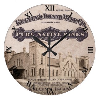 Kelleys Island, Ohio Wine Company Clock