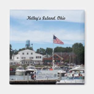Kelley's Island Portside Marina Ohio Magnet