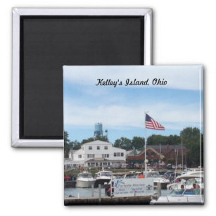 Kelley's Island Portside Marina Ohio Magnet