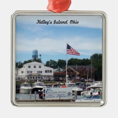 Kelleys Island Portside Marina Ohio Ornament