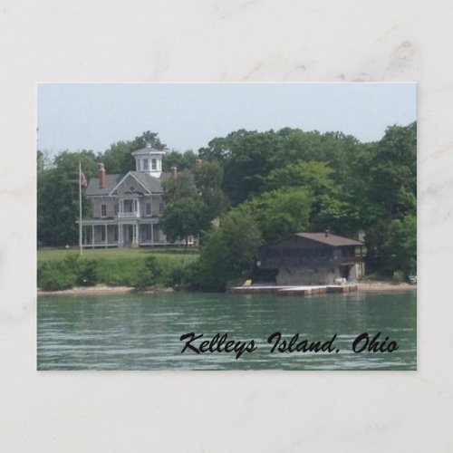 Kelleys Island waterfront photo postcard