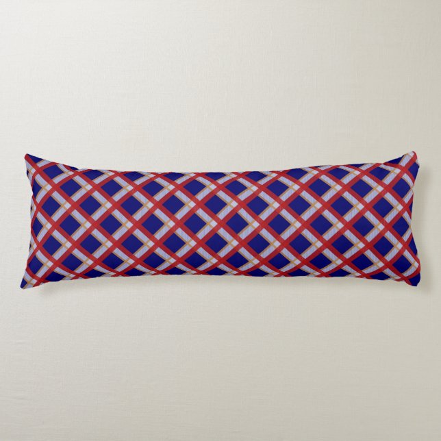 Kellogg College University of Oxford Tartan Body Pillow (Front)