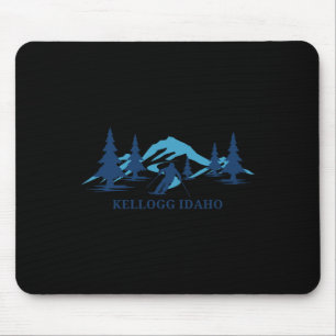 Kellogg Idaho Ski Resort Skiing Skier  Mouse Pad