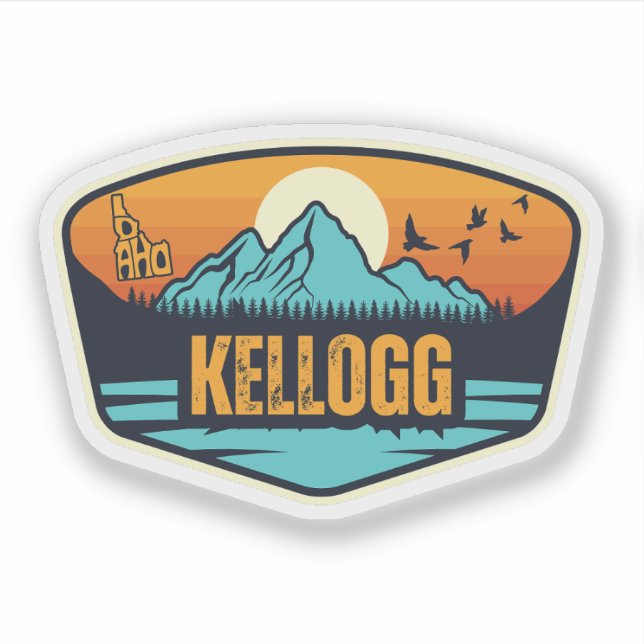 Kellogg, Idaho Sticker (Front)
