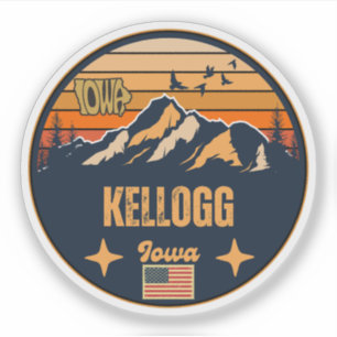 Kellogg, Iowa Ia, United States Sticker