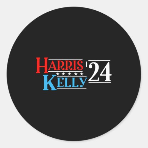 Kelly 2024 For President Vintage Patriotic Democra Classic Round Sticker