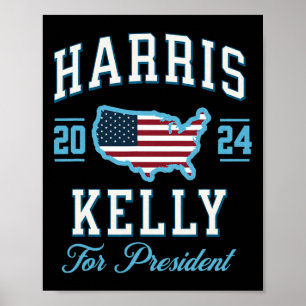 Kelly 2024 Usa Flag Presidential Election Vintage  Poster