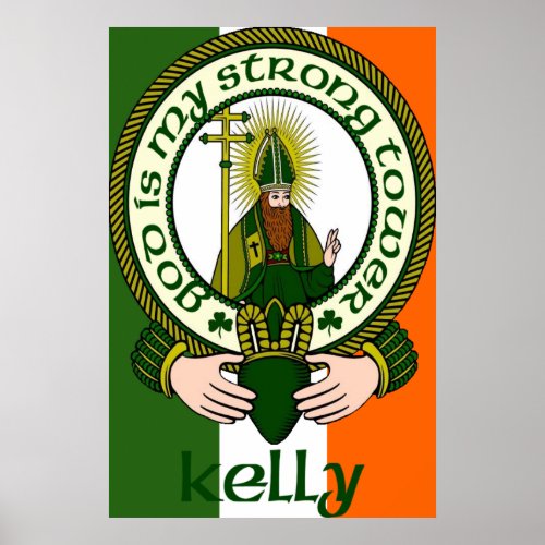 Kelly Clan Motto Poster Print