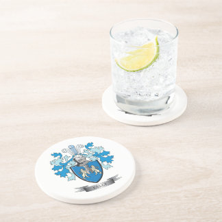 Kelly Coat of Arms Sandstone Coaster