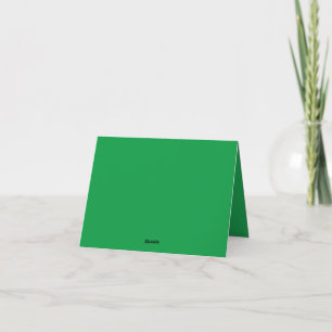 Kelly Green #06983E Folded Thank You Card