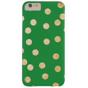 Kelly Green and Gold City Dots Barely There iPhone 6 Plus Case