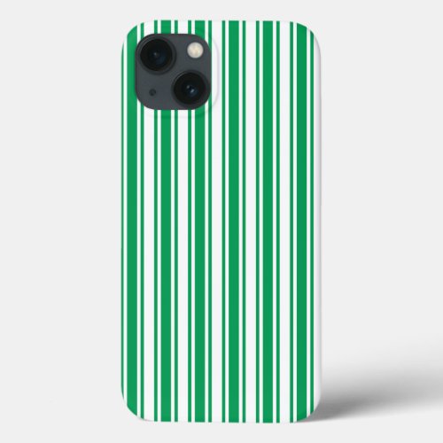 Kelly green and white candy stripes Case_Mate iPho iPhone 13 Case