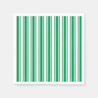 Kelly green and white candy stripes