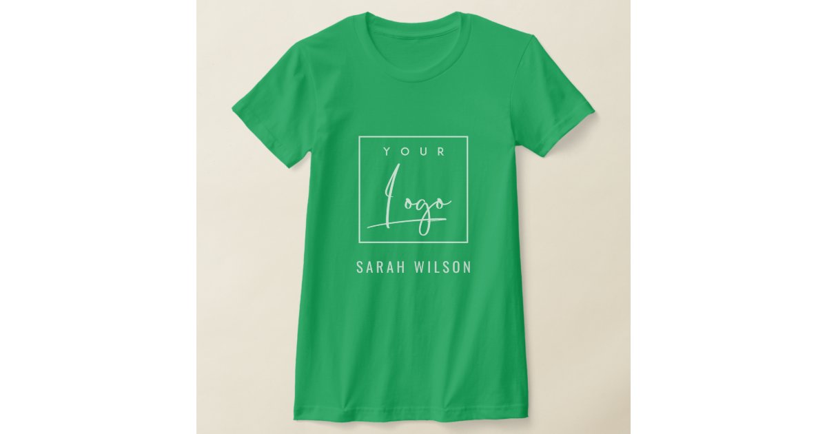 Personalize Kelly Green Color Template Add Image T-Shirt