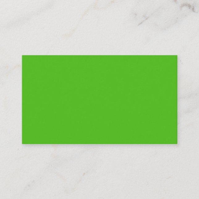 Kelly Green Business Card (Front)