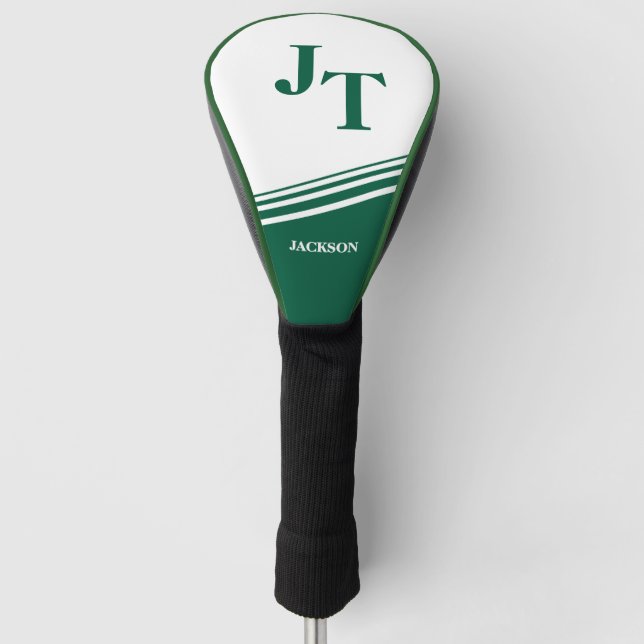 Kelly Green Custom Golf Head Cover (Front)
