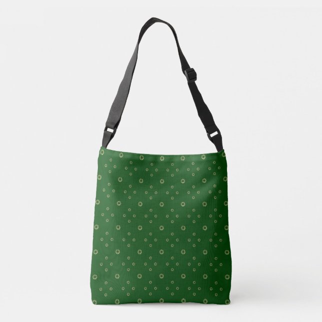 Kelly Green | Golden Zinnia Sun Crossbody Bag (Back)