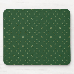 Kelly Green Golden Zinnia Sun Mouse Pad