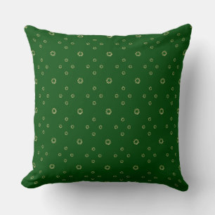 Kelly Green   Golden Zinnia Sun Throw Pillow