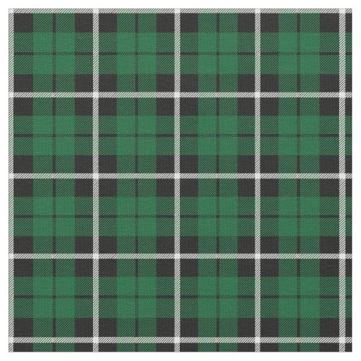 Kelly green Irish green white/black stripe Fabric