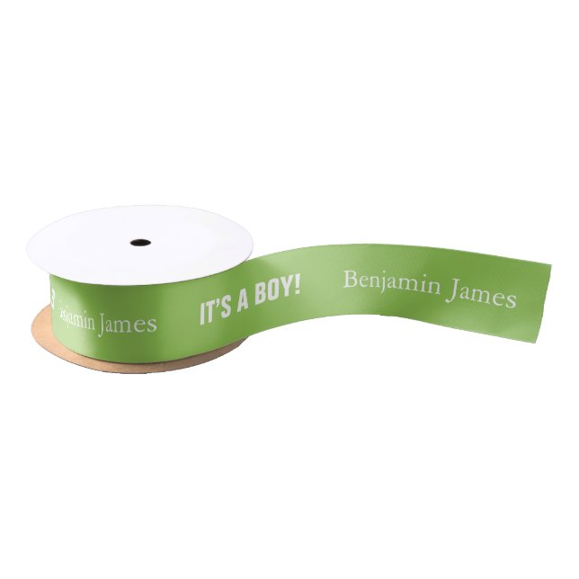 Kelly Green It’s a Boy Ribbon (Spool)