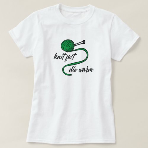 Kelly Green Knit Fast Die Warm T_Shirt