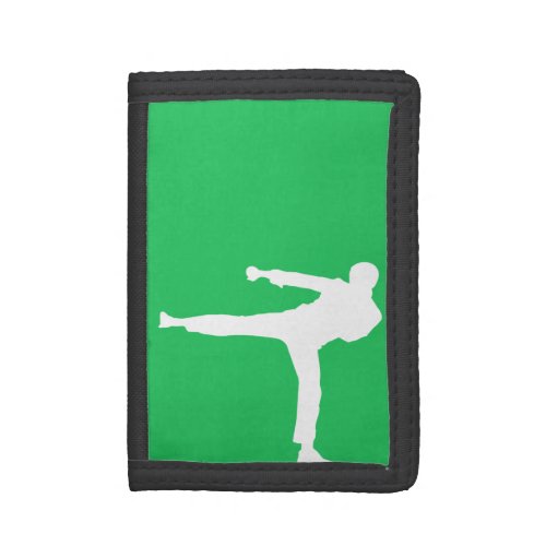 Kelly Green Martial Arts Tri_fold Wallet